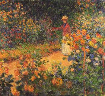 Claude Monet Garden Path at Giverny France oil painting art